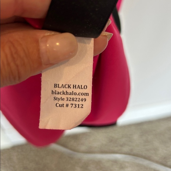 Black Halo One Shoulder Ruffle Floral Dress - Picture 7 of 7